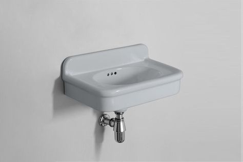 Narrow Wall Mount Sink, Storage Under Wall Mounted Sink, Small Wall Mounted Sink, Small Sink Ideas, Wall Mounted Sink Bathroom, Bathroom Wall Faucets, Wall Mount Sink Bathroom, Downstairs Wc, Utility Sinks