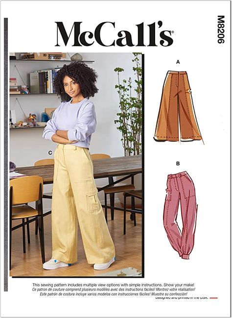 Colorblock Pants, Pants Sewing Pattern, Mccalls Sewing Patterns, Kids Fabric, Vogue Patterns, Mccalls Patterns, Pantalon Large, Extra Fabric, Pantalon Cargo