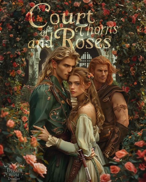 art by: @dreamworlddweller Ryshand And Feyre Fanart, Fryer And Tamlin, Feyre Book 1, Acotar Book 1 Fanart, A Court Of Thrones And Roses, A Court Of Thorns And Roses Characters, Fayre And Rhysand, Acotar Book 1, Acotar Cover