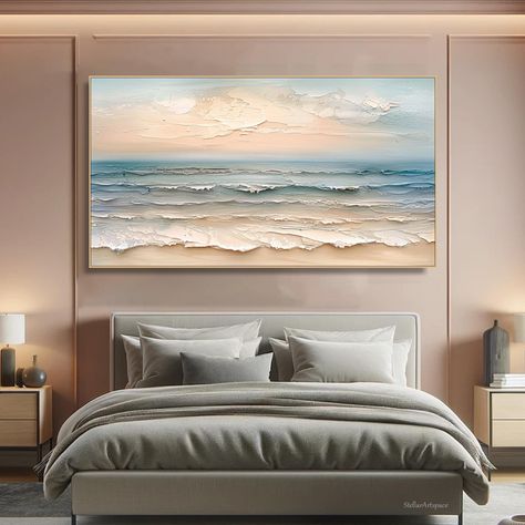 Abstract Ocean Waves Painting on Canvas Hand-Painted Coastal Textured Canvas Art Large Beach Wall Decor Custom Seascape Art Framed Wave Art Our Services: ⭐️Customization for You: We appreciate the uniqueness of every customer. Choose between framed artwork ready to hang or a rolled canvas to frame as you desire. ⭐️Timely Creation: Upon receiving your order, we commit to crafting your piece within 7-10 days. ⭐️Global Expedited Shipping: Your art will be shipped quickly and efficiently to any dest Beach Texture Painting, Ocean Bedroom Ideas For Adults, Abstract Seascape Paintings, Abstract Beach Painting, Waves Painting, Ocean Waves Painting, Large Paintings, Texture Canvas, Abstract Ocean