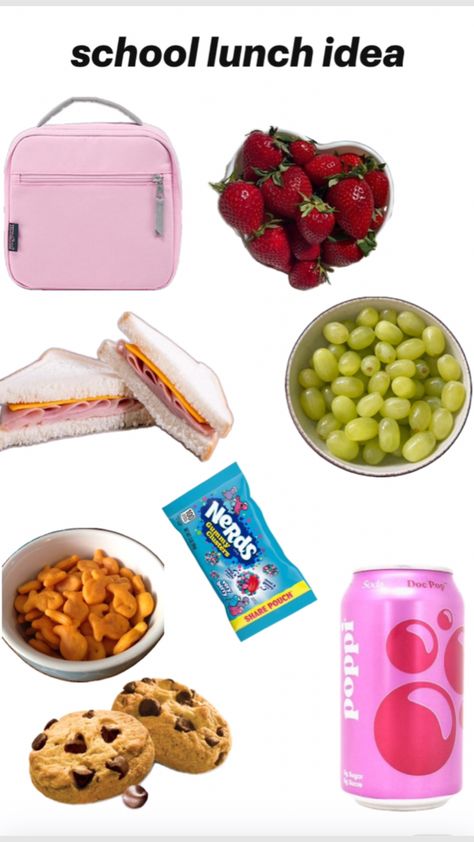 School lunch idea!!! #school#lunch#schoolinspo#food#lunchtime#preppy#slay#trending#viralll#fypppp Healthy School Lunches Protein, Easy Lunch Ideas Picky Eaters, Cute After School Snacks, Lunch Middle School, School Lunch Ideas For 6th Grade, Aesthetic Lunch Ideas For School Easy, Lunches For Picky Eaters Kids School, 8th Grade Lunch Ideas, Drinks For School Lunch