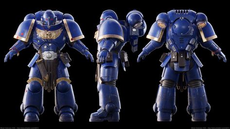 Mikael Andersson Starcraft Terran, Space Marine Art, Primaris Space Marine, Warhammer 40k Memes, Warhammer Marine, 40k Art, Power Armour, 40k Artwork, Scifi Fantasy Art