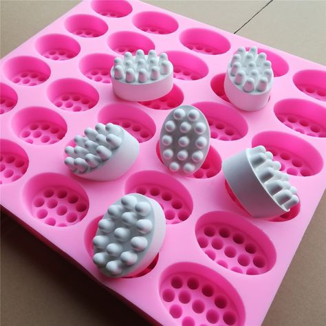 Customized 30 Cavities Silicone Soap Molds Personal Custom Silicone Tray Silicone Molds for Soap Making Soap Molds Silicone Trays, Soap Packaging Diy, Silicone Soap Molds, Natural Hand Sanitizer, Diy Soap Recipe, Săpunuri Handmade, Handmade Soap Recipes, Soap Making Molds, Silicone Tray