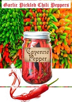 Garlic Pickled Chili Peppers | luv2garden.com How To Pickle Cayenne Peppers, Canned Cayenne Peppers, Pickled Cayenne Peppers, Cheyenne Peppers Recipes, Canning Cayenne Peppers, Canning Chili Peppers, Preserving Cayenne Peppers, Cyanne Pepper Recipes, Pickled Cayenne Peppers Recipe