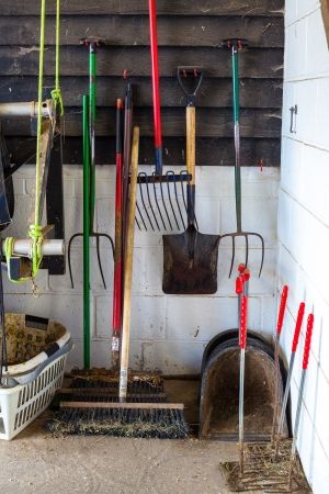 Stall Cleaning Stall Cleaning, Time Saving Tips, Tack Box, Horse Stall, Cleaning Screens, Equipment Storage, Horse Stalls, All About Horses, Down On The Farm