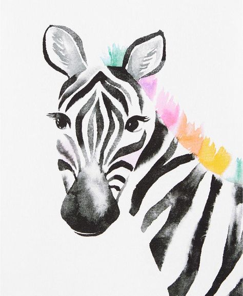 Zebra Drawing, Zebra Painting, Zebra Art, Happy Paintings, Painting Art Projects, Watercolor Animals, Watercolor Cards, Jersey Tee, Zebras