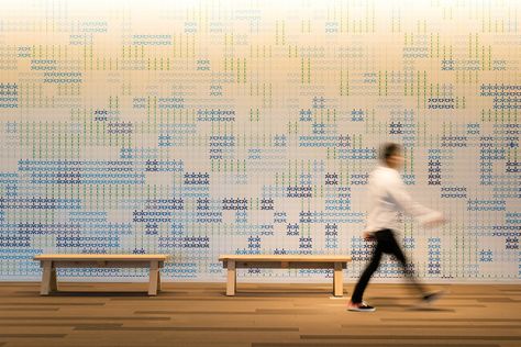 Data Wall, Environmental Graphic Design, Healthcare Design, Wayfinding Signage, Environmental Design, Environmental Graphics, Abstract Images, Travel Design, Wall Graphics