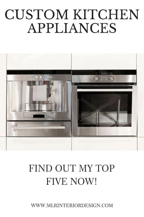 Customizing kitchen appliances to fit your kitchen design is easier than ever! Luxury brands offer so many choices these days. Read on to find out which ones I recommend! High End Kitchen Appliances Luxury, High End Kitchen Appliances, Luxury Kitchen Appliances, Miele Kitchen, High End Kitchen, Interior Design Secrets, Gaggenau Appliances, Best Time To Buy, Miele Appliances