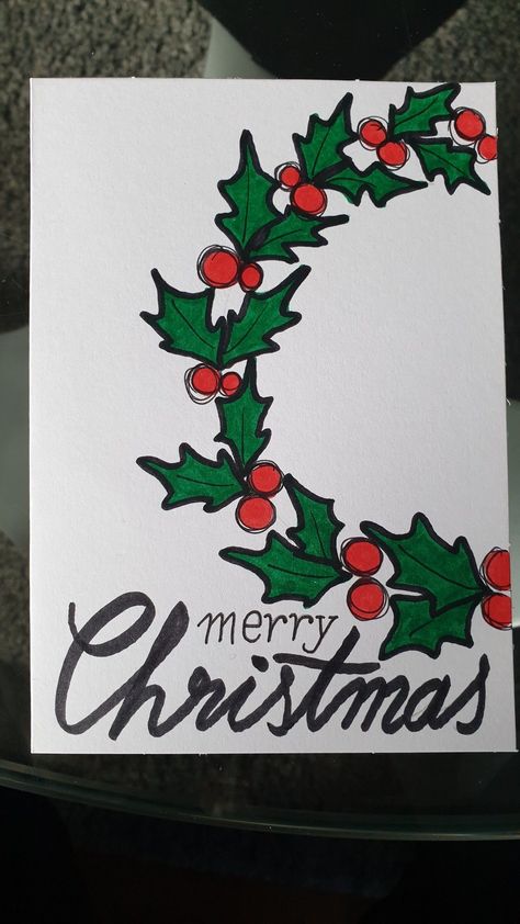 Idea For Christmas Cards, Christmas Poster Design Ideas Handmade, Christmas Things To Draw Ideas, Christmas Greeting Card Design Ideas, Christmas Poster Ideas For School, Mery Crismas Ideas, Christmas Diy Drawings, Christmas Card Cover Ideas, How To Write Merry Christmas Pretty