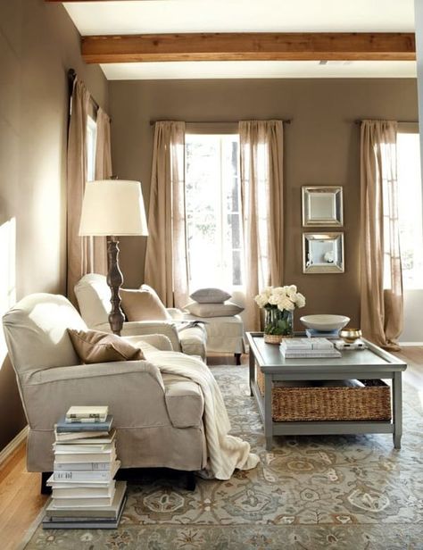 43 Cozy and warm color schemes for your living room Decorating Bedroom, Living Room Warm, Living Room Color Schemes, Trendy Living Rooms, Room Color Schemes, Neutral Living Room, Brown Living Room, Paint Colors For Living Room, Family Room Design