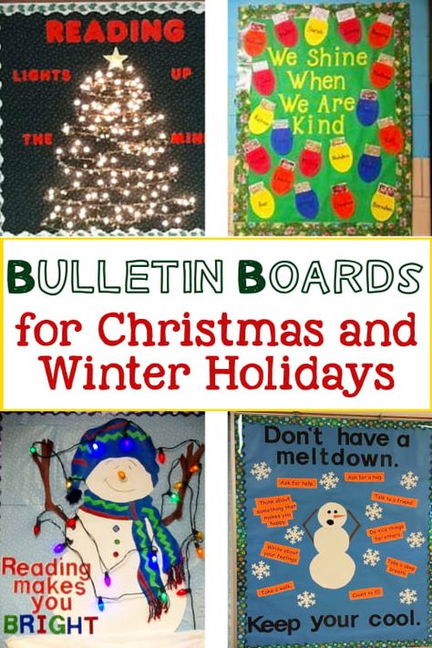 Winter bulletin board ideas and classroom Christmas bulletin board ideas for high school, elementary school, toddlers and grade school bulletin board ideas. Lots of December bulletin board ideas for high school and all school classrooms (Church Sunday School too!) December Bulletin Board Ideas, Winter Bulletin Board Ideas, Christmas Bulletin Board Ideas, Bulletin Board Ideas For Teachers, Unique Bulletin Board Ideas, Snowman Bulletin Board, December Bulletin Boards, Bulletin Board Tree, November Bulletin Boards