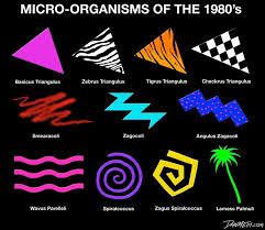 Saved By The Bell Logo, Graphic Design Style Guide, 1990s Graphic Design, Miami Graphic Design, Memphis Book, 90s Graphic Design, Micro Organisms, 90s Design, 80s Theme