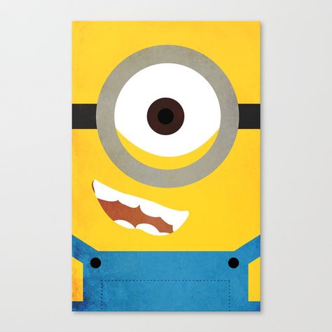 Simple Heroes - Minion Canvas Print by Thinkgabriel. Worldwide shipping available at Society6.com. Just one of millions of high quality products available. Minion Painting, Minion Art, Kids Canvas Art, Kids Canvas, Madhubani Art, Small Canvas Art, Night Painting, Small Canvas, Canvas Crafts