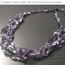 Crochet Patterns with Trellis Ladder Yarn – YarnNecklaces Ladder Yarn, Gifts To Friends, Crochet Necklace Pattern, Yarn Necklace, Yarn Bracelets, Long Tassel Necklace, Ribbon Yarn, Necklace Patterns, Coin Earrings