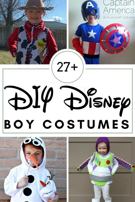 Disney Characters Costumes Diy, Boy Disney Characters, Easy Disney Costumes, Disney Characters Dress Up, Disney Costumes Diy, Costumes For Boys, Disney Character Outfits, Disney Characters Costumes, Disney Dress Up