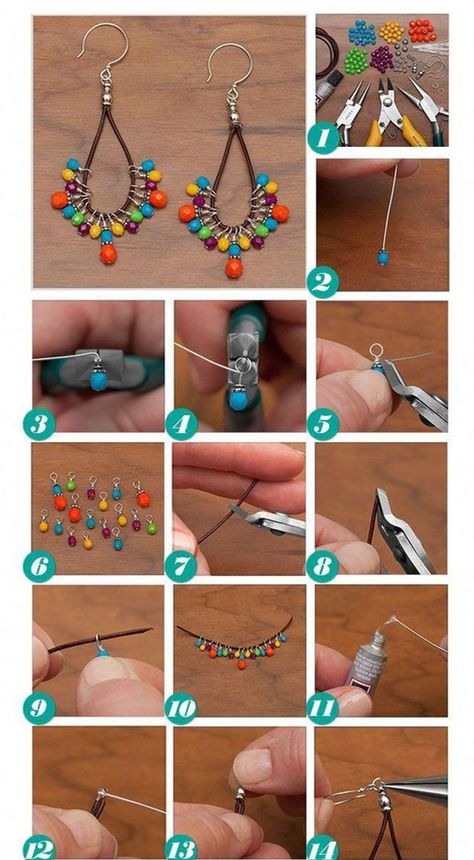 Fusion Beads, Earrings Design, Jewelry Techniques, Earrings Inspiration, Ethnic Earrings, Jewelry Making Tutorials, I Love Jewelry, Diy Schmuck, Bijoux Diy