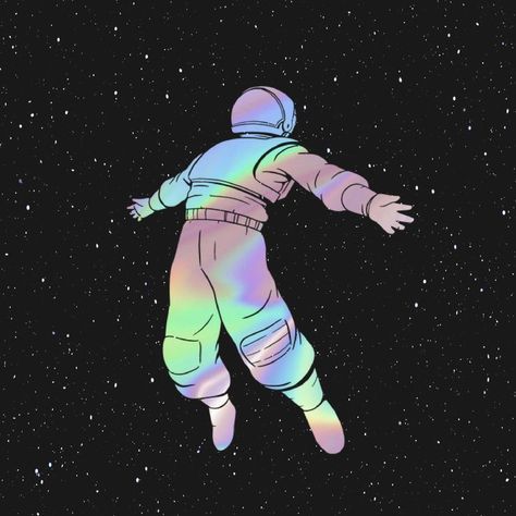 Floating Person Aesthetic, Space Pose Reference, Floating In Space Pose, Person Floating In Space, Floating In Space Aesthetic, Space Pfp Aesthetic, Floating In Space Drawing, Floating Poses Drawing, Freedom Art Drawings