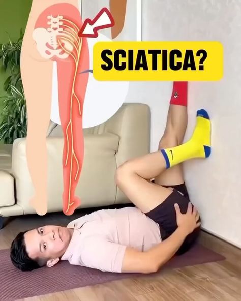 Health DIY - Natural Remedies | Sciatica pain relief exercises! By @physicaltherapysession. Follow him for… | Instagram Sciatic Nerve Exercises, Sciatic Nerve Stretches, Sciatic Nerve Relief, Sciatica Stretches, Low Back Pain Relief, Sciatica Exercises, Pinched Nerve, Sciatica Pain Relief, Sciatica Relief