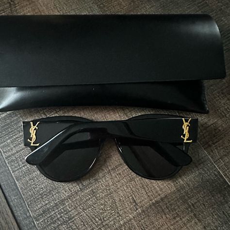 Brand New Ysl Sunglasses, Comes With Its Original Case. Ysl Sunglasses Women, Designer Sunglasses Aesthetic, Ysl Glasses, Ysl Accessories, Ysl Clothes, Ysl Aesthetic, Winter Wishlist, Classy Glasses, Ysl Sunglasses