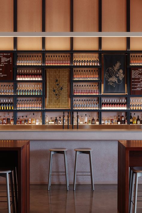 Back Bar Design, Australian Restaurant, Drink Design, Bar Design Awards, Whisky Bar, Never Never, Bar Interior Design, Australian Interior Design, Bar Shelf