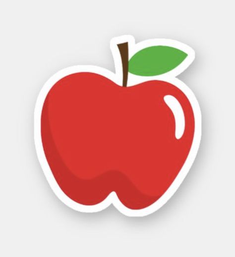 Apple Cartoon, Apple Clip Art, Daycare Signs, Cartoon Apple, Apple Sticker, Fruit Birthday Party, Art School Supplies, Fruit Birthday, Wine Bottle Design