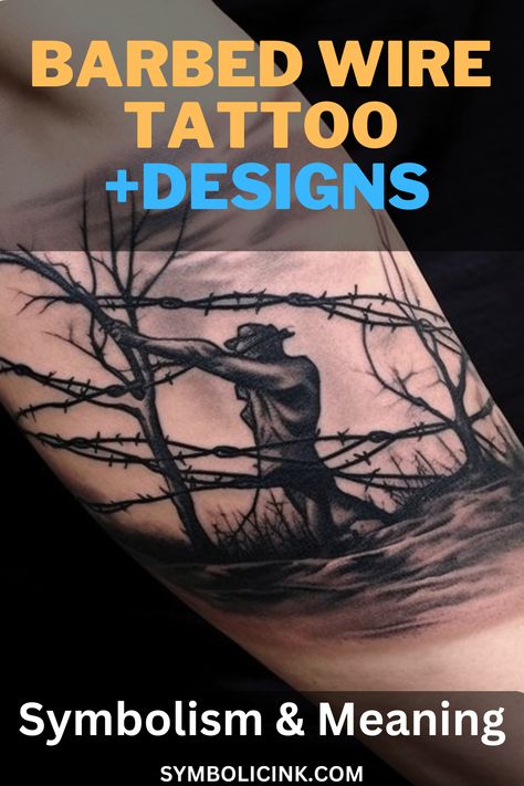 Barbed Wire Tattoo Meaning Tattoos With Barbed Wire, Barb Wire Tattoo, Barbwire Tattoo, Barbed Wire Tattoo, Wire Tattoo, Barbed Wire Tattoos, Tatted Men, Tattoo Meanings, Barb Wire