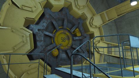 Vault 98 has entered standalone release here. Fallout 4 Settlement Ideas, Vault 111, Fallout 4 Mods, Vault Dweller, Vault Tec, Vault Doors, Bethesda Games, Underground Bunker, Limestone Wall