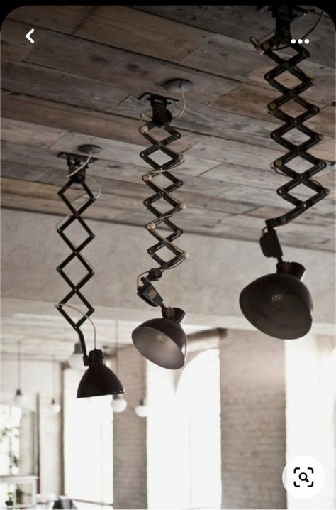 Furniture Joinery, Reclaimed Wood Ceiling, Blitz Design, Industrial Lighting Design, Vintage Industrial Lighting, Diy Lampe, White Interiors, Decor Studio, Vintage Industrial Decor