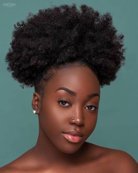 Fake Hair Buns, Reference Anime, Afro Ponytail, 2021 Makeup, Face References, Curly Bun, Hair Puff, Bun Hair Piece, Modeling Photography