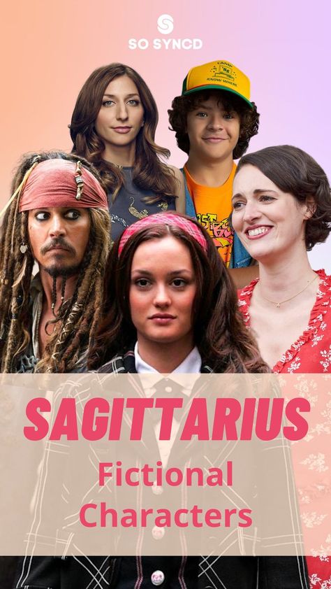 Today we take a look at 21 fictional Sagittarius characters. Sagittarians are born between November 22 and December 21. Sagittarians are known for being optimistic, outgoing, and always up for a good time. They are the life and soul of any party and enjoy being surrounded by people. Freedom is important to people born under this zodiac sign. Being Optimistic, Surrounded By People, Sagittarius Zodiac Sign, Myers Briggs Personality Types, Myers Briggs Personalities, Sagittarius Zodiac, Captain Jack Sparrow, Freedom Is, December 21