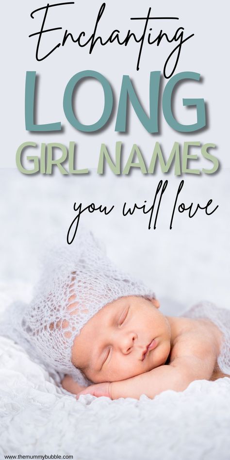 Long baby girl names to adore! Baby girl names that are at least 7 letters or more. Three Syllable Girl Names, Adorable Girl Names, L Girl Names, Baby Girl Names Rare, Traditional Baby Girl Names, L Baby Girl Names, Long Girl Names, Southern Girl Names, Sweet Girl Names