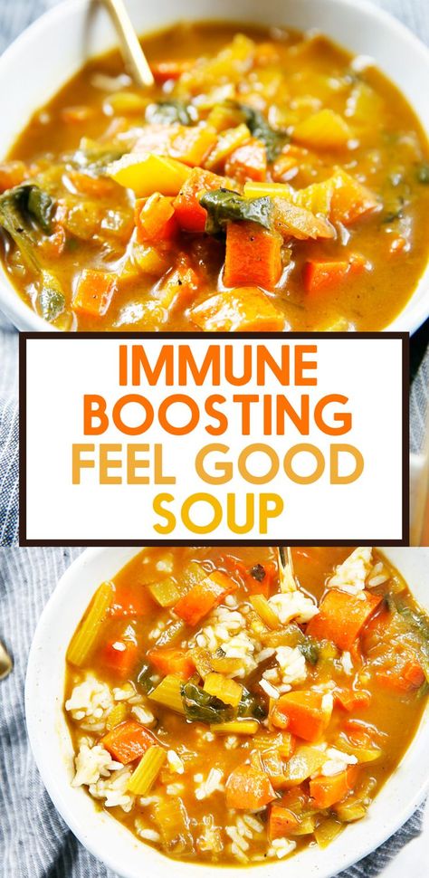 Feel Good Soup, Soup Recipes Winter, Healthy Soup Recipes Clean Eating, Hearty Vegetarian Soup, Recipes Winter, Healing Soup, Warm Soup Recipes, Good Soup, Lexi's Clean Kitchen