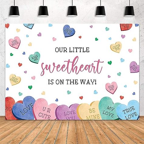 Valentine Themed Baby Shower Ideas, Sweet Heart Baby Shower Ideas, Valentines Baby Shower Ideas, Valentines Gender Reveal, Sweethearts Candy, Ash Baby, February Baby Showers, Lil Nugget, Hearts Photography