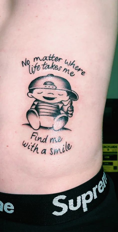 Mac Miller Quotes, Mac Miller Tattoos, Smile Tattoo, Mac Miller, Tattoos Gallery, Permanent Tattoo, Dope Tattoos, Life Tattoos, Tattoos And Piercings