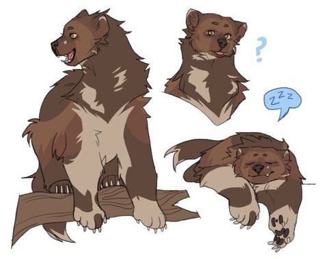 Wolverine Animal, Bear Character Design, Wolverine Art, Creature Drawings, Mythical Creatures Art, Art Prompts, Creature Concept Art, Bear Art, Creature Design