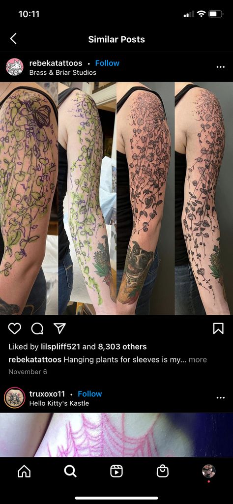 Hanging Plant Tattoo, Plants Tattoo, Plant Tattoo, Hanging Plant, Mom Tattoos, Hanging Plants, Tatting, Tattoo Designs, Hello Kitty