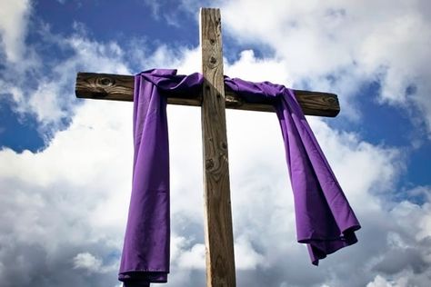 What Is Lent, Purple Cloth, Cross Silhouette, Purple Drapes, Lenten Season, Purple Cross, Ash Wednesday, Faith Formation, Religious Education