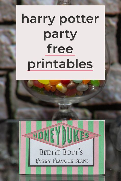 Harry Potter Party Printables, Free Harry Potter Printables, Harry Potter Decorations, Harry Potter Snacks, Harry Potter Parties Food, Harry Potter Candy, Harry Potter Sign, Harry Potter Party Decorations, Classe Harry Potter