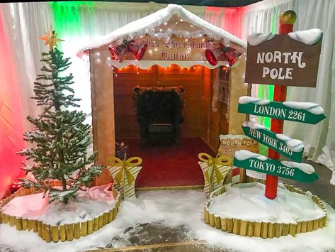 Santa’s Grotto Themed Event 2018 | Gallery | Theme Ideas | Event Prop Hire School Christmas Fair Decorations, Santa's Grotto Diy, Santa's Grotto Ideas Diy, How To Make A Santa Grotto, Xmas Grotto Ideas, Diy Grotto Christmas, School Christmas Grotto Ideas, Santa’s Grotto Diy, Diy Santas Grotto Ideas