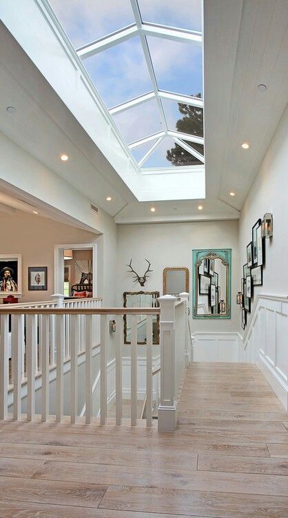 skylight, Great idea for the second floor or finished attic Brandon Architects, Traditional Staircase, تصميم داخلي فاخر, Attic Renovation, Attic Remodel, Attic Rooms, Hus Inspiration, घर की सजावट, New Home Designs