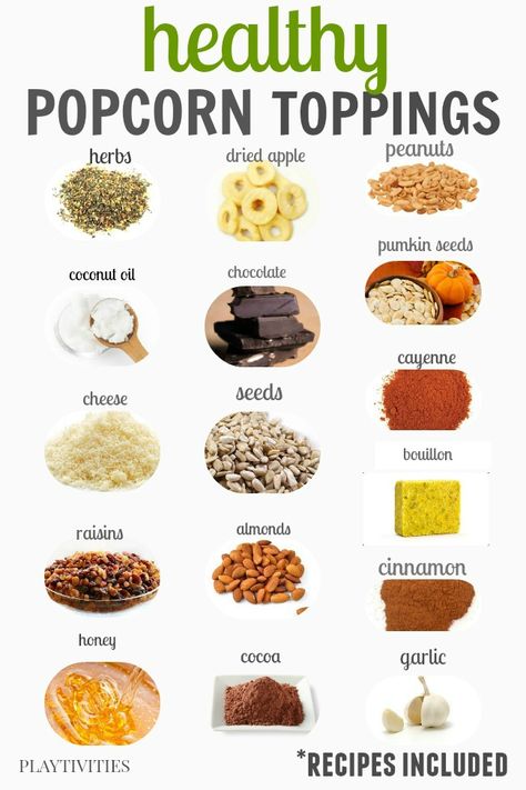 Healthy Popcorn Toppings, Homemade Popcorn Seasoning, Popcorn Seasoning Recipes, Flavored Popcorn Recipes, Popcorn Recipes Sweet, Popcorn Recipes Easy, Popcorn Toppings, Eating Popcorn, Healthy Popcorn