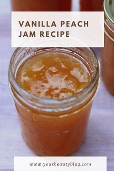 Vanilla Peach Jam, Peach Canning, Whiskey Jam, Bourbon Jam, Peach Bourbon, Water Bath Canning Recipes, Infused Recipes, Peach Jam Recipe, Frozen Peaches