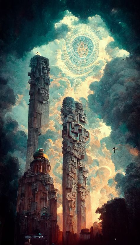 Aztec Futurism, Aztec Structures, Aztec Priest, Aztec Aesthetic, Aztec Architecture, Aztec City, Modern Aztec, Aztec Temple, Aztec Empire