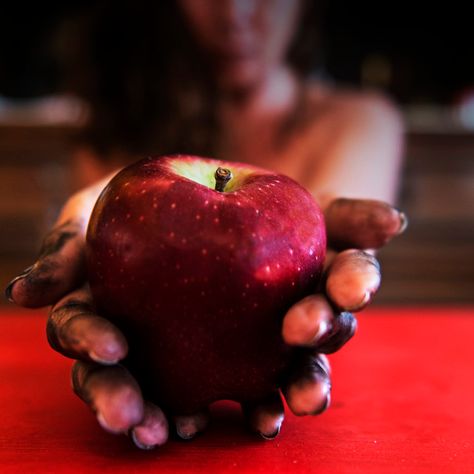 "The offer" by Angela Kasalia - €143.38 Hand Holding Apple, Apple Tattoo, Holding Fruit, Apple Images, Custom Motorcycle Paint Jobs, Hot Wheels Garage, Splash Images, Winter Inspiration, Forbidden Fruit