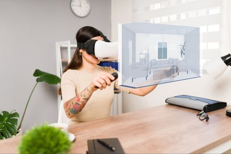 Virtual Reality Goggles, Virtual Reality Technology, Exponential Growth, Architecture Student, Real Estate Companies, Blockchain Technology, Augmented Reality, New Opportunities, Virtual Reality