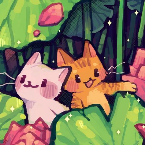 let’s go exploring! 🍀 | Instagram Cute Cat Painting Ideas, Animal Art Abstract, Line Art Reference, Cat Food Ideas, Different Art Styles To Try, Picture With Cat, Cat Food Storage Ideas, Animals As Food, Drawing For Painting