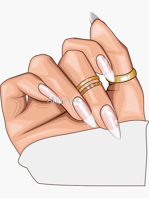 "Nails Day - Gentle manicure - Making Nails" Sticker for Sale by Akimatax ✯✯✯✯✯ | Redbubble Gentle Manicure, Making Nails, Nail Stickers Designs, Nails Logo, Nail Logo, Planner Covers, Nail Studio, Nail Extensions, Planner Cover