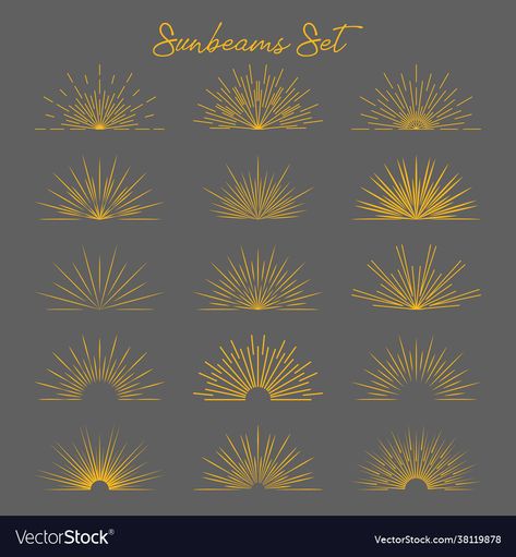 Starburst Sun Tattoo, Sunburst Star Tattoo, Shining Light Tattoo Ideas, Dawn Tattoo Sun, Rising Sun Design, Sunbeam Tattoo Sunlight, Retro Sun Tattoo, Sun Symbols Tattoo, Half Sun Line Tattoo