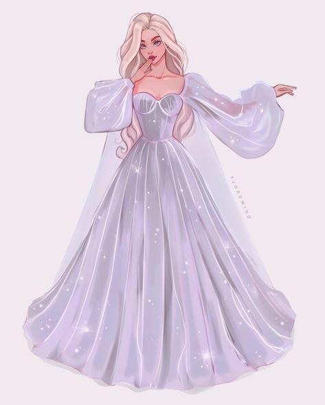 Elena🖍digital Illustrator on Instagram: “✨Elsa Currently I’m in the mood for elegant dresses which I can’t afford/wear myself, but at least draw! ✨Shall I use this mood to…” How To Draw Princess Dresses, How To Draw A Princess Dress, Princess Gown Drawing, Christmas Dress Drawing, Princess Dresses Drawing, Barbie Dress Drawing, Disney Princess Dresses Drawings, Christmas Girl Drawing, Princess Dress Sketch