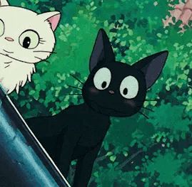 cat anime aesthetic retro Kikis Delivery Service Aesthetic, Kiki's Delivery Service Cat, Kiki Cat, Art Studio Ghibli, Wallpaper Gatos, Studio Ghilbi, Studio Ghibli Background, Studio Ghibli Characters, Gato Anime